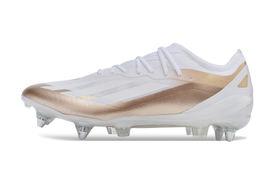 Adidas X Crazyfast.1 SG Football Boots - White/Gold/Silver