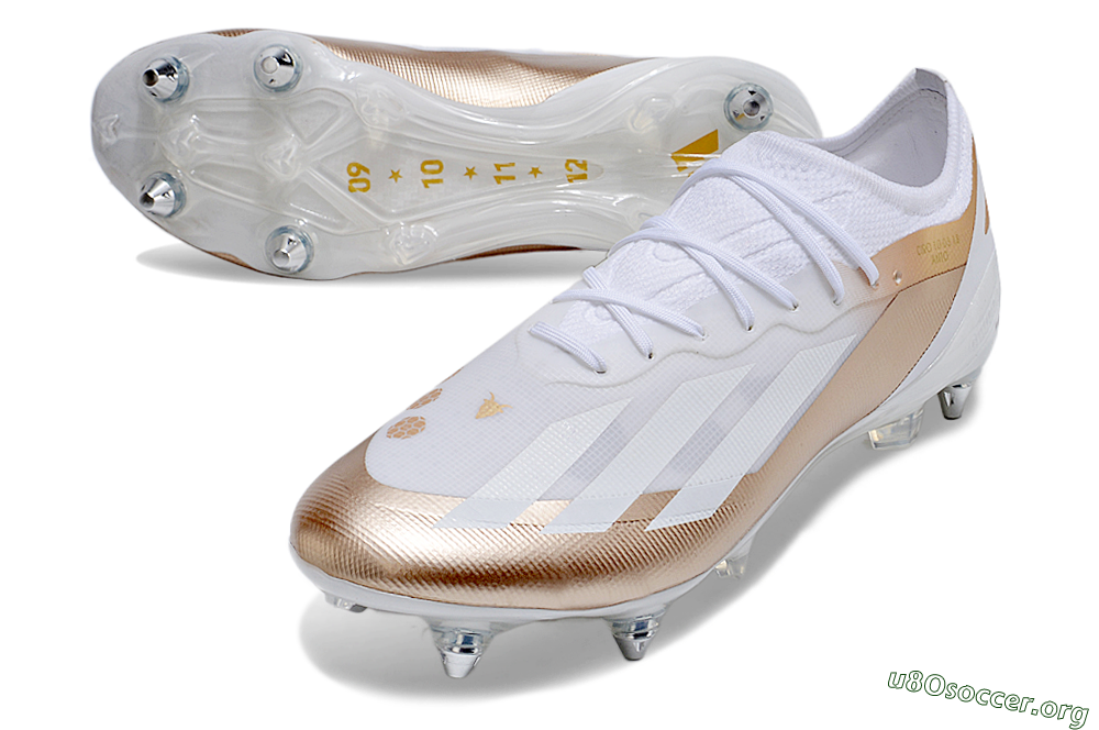 Adidas X Crazyfast.1 SG Football Boots - White/Gold/Silver 0