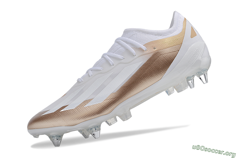 Adidas X Crazyfast.1 SG Football Boots - White/Gold/Silver 5