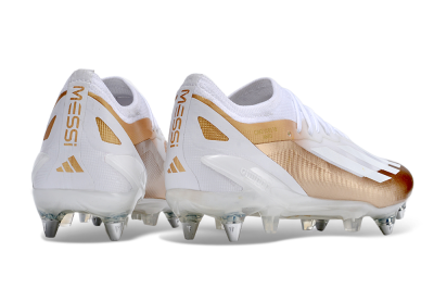 Adidas X Crazyfast.1 SG Football Boots - White/Gold/Silver
