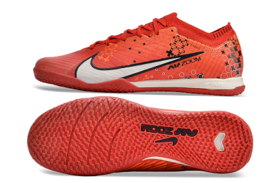 Nike Air Zoom Mercurial Vapor 15 Elite IC Football Shoes - Red/White/Black
