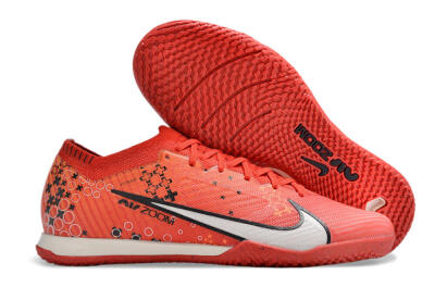Nike Air Zoom Mercurial Vapor 15 Elite IC Football Shoes - Red/White/Black
