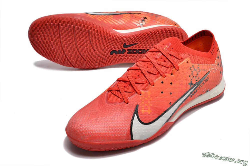 Nike Air Zoom Mercurial Vapor 15 Elite IC Football Shoes - Red/White/Black 0