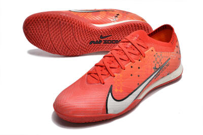 Nike Air Zoom Mercurial Vapor 15 Elite IC Football Shoes - Red/White/Black