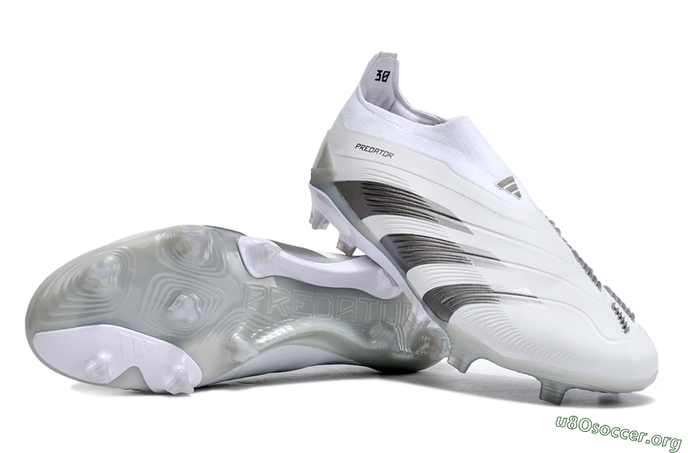 Adidas Predator Accuracy+ FG Football Boots - White/Grey/Silver 1