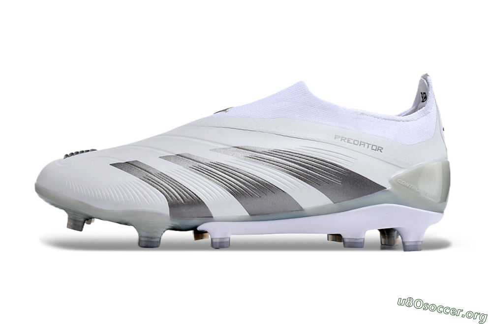 Adidas Predator Accuracy+ FG Football Boots - White/Grey/Silver 3