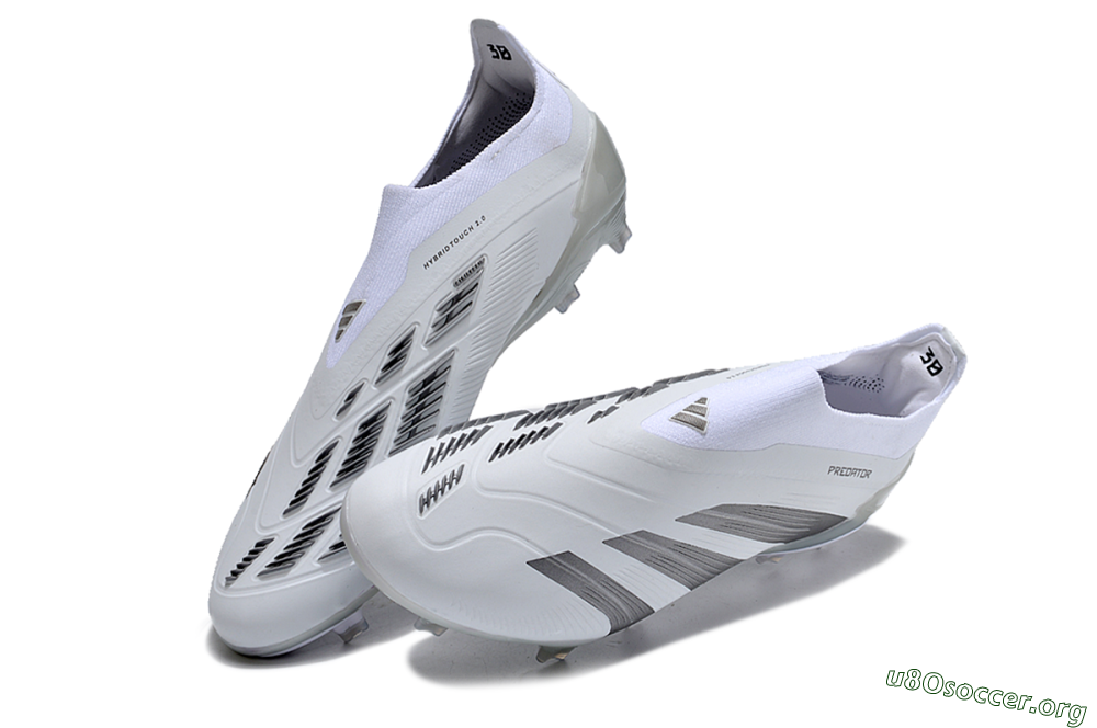 Adidas Predator Accuracy+ FG Football Boots - White/Grey/Silver 0