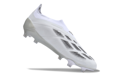Adidas Predator Accuracy+ FG Football Boots - White/Grey/Silver