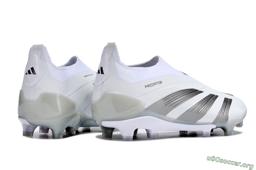 Adidas Predator Accuracy+ FG Football Boots - White/Grey/Silver 6