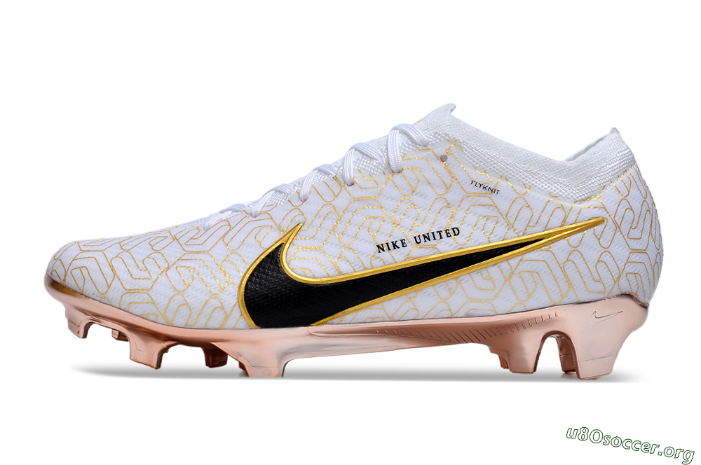Nike Air Zoom Mercurial Vapor 15 Elite FG Football Boots - White/Gold/Black 3