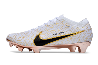 Nike Air Zoom Mercurial Vapor 15 Elite FG Football Boots - White/Gold/Black