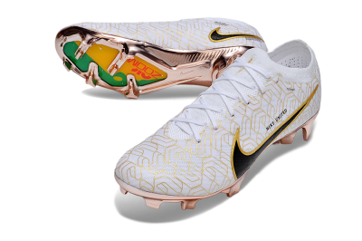 Nike Air Zoom Mercurial Vapor 15 Elite FG Football Boots - White/Gold/Black
