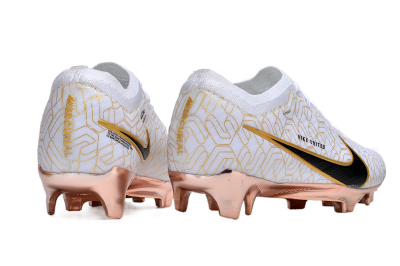 Nike Air Zoom Mercurial Vapor 15 Elite FG Football Boots - White/Gold/Black