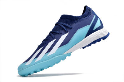 Adidas X Crazyfast.3 TF Football Shoes - Blue/Jade/White