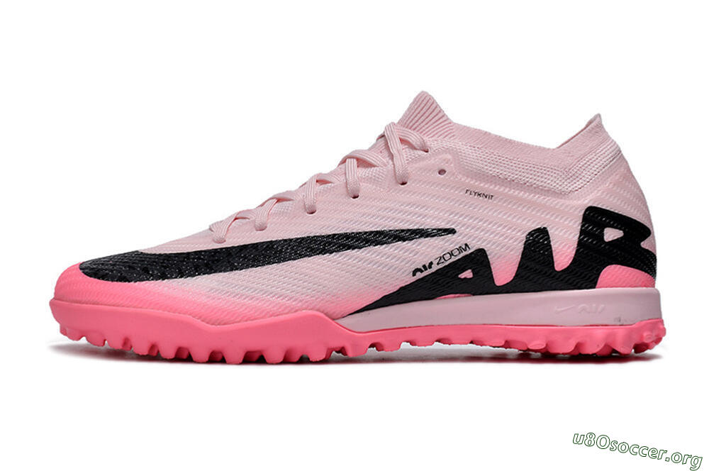 Nike Air Zoom Mercurial Vapor 15 Elite TF Football Shoes - Pink/Pink/Black 3