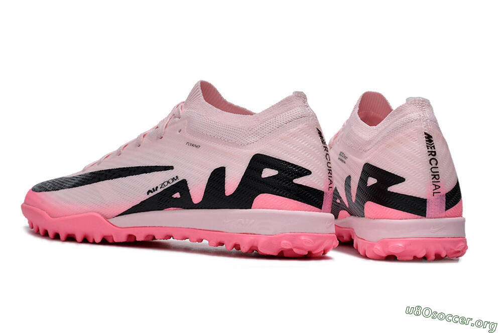 Nike Air Zoom Mercurial Vapor 15 Elite TF Football Shoes - Pink/Pink/Black 5