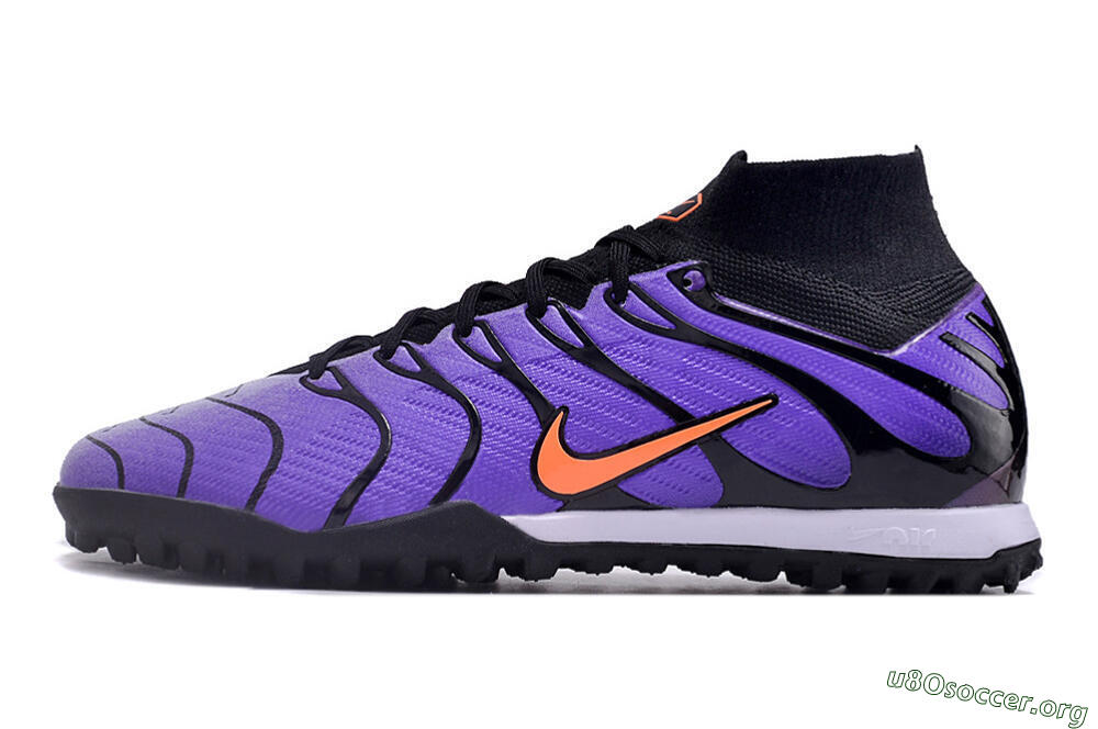 Nike Air Zoom Mercurial Superfly 9 Elite TF Football Shoes - Purple/Black/Orange 3