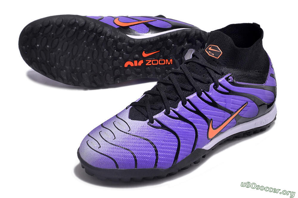 Nike Air Zoom Mercurial Superfly 9 Elite TF Football Shoes - Purple/Black/Orange 0