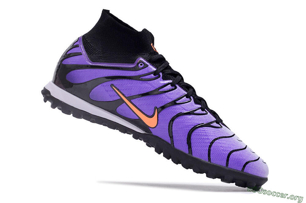 Nike Air Zoom Mercurial Superfly 9 Elite TF Football Shoes - Purple/Black/Orange 4