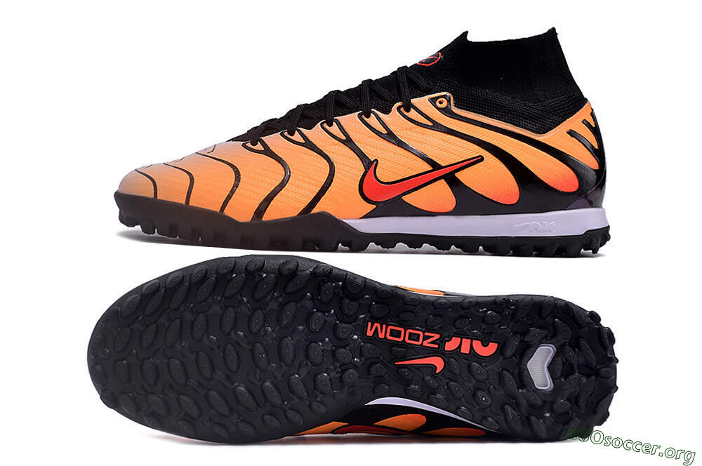 Nike Air Zoom Mercurial Superfly 9 Elite TF Football Shoes - Orange/Black/Red 1
