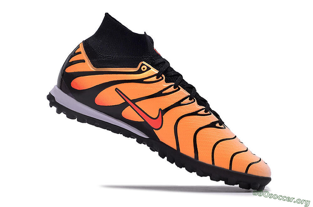 Nike Air Zoom Mercurial Superfly 9 Elite TF Football Shoes - Orange/Black/Red 4