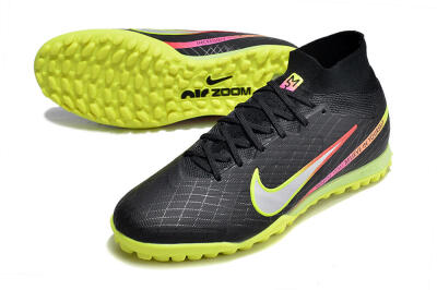Nike Air Zoom Mercurial Superfly 9 Elite TF Football Shoes - Black/Silver/Green/Red