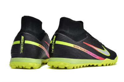 Nike Air Zoom Mercurial Superfly 9 Elite TF Football Shoes - Black/Silver/Green/Red