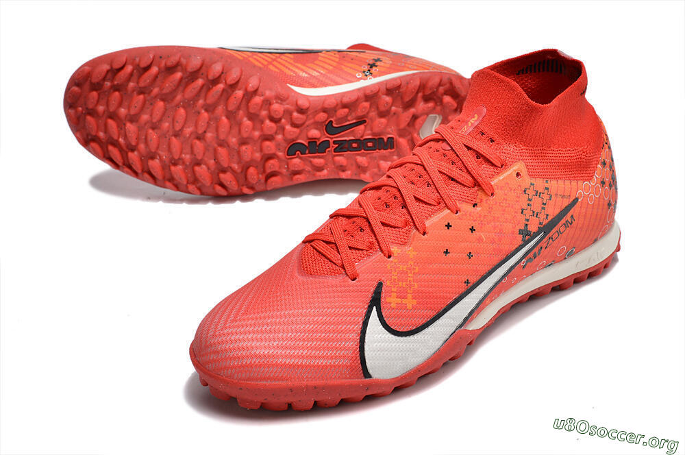 Nike Air Zoom Mercurial Superfly 9 Elite TF Football Shoes - Red/White/Black 0