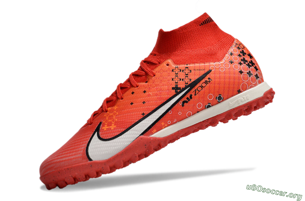 Nike Air Zoom Mercurial Superfly 9 Elite TF Football Shoes - Red/White/Black 5