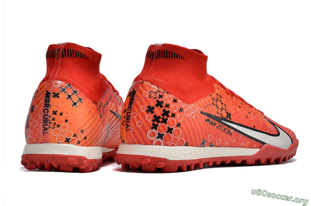 Nike Air Zoom Mercurial Superfly 9 Elite TF Football Shoes - Red/White/Black 6