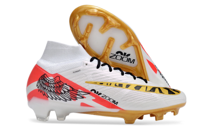 Nike Air Zoom Mercurial Superfly 9 Elite FG Football Boots - White/Gold/Black/Red