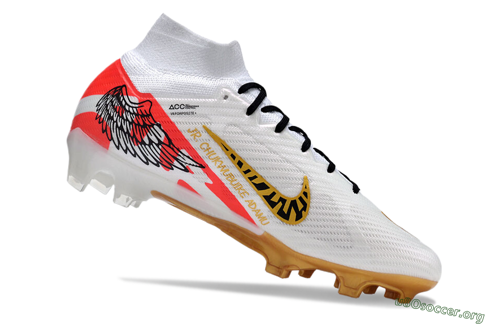 Nike Air Zoom Mercurial Superfly 9 Elite FG Football Boots - White/Gold/Black/Red 4
