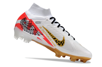 Nike Air Zoom Mercurial Superfly 9 Elite FG Football Boots - White/Gold/Black/Red