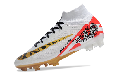 Nike Air Zoom Mercurial Superfly 9 Elite FG Football Boots - White/Gold/Black/Red