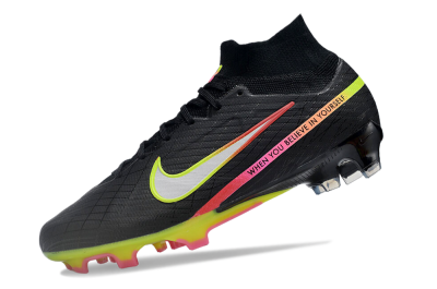 Nike Air Zoom Mercurial Superfly 9 Elite FG Football Boots - Black/Silver/Green/Red