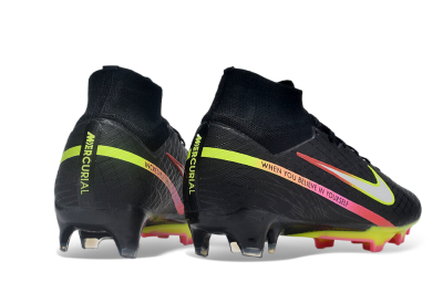 Nike Air Zoom Mercurial Superfly 9 Elite FG Football Boots - Black/Silver/Green/Red