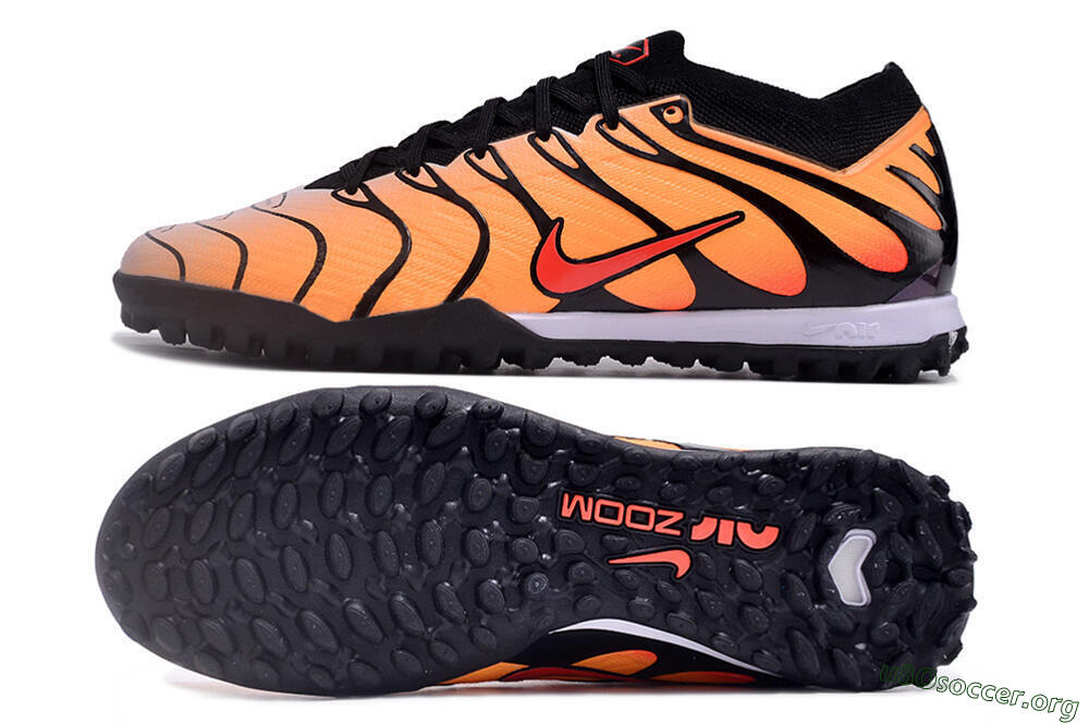 Nike Air Zoom Mercurial Vapor 15 Elite TF Football Shoes - Orange/Black/Red 1