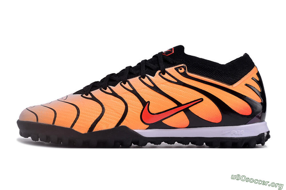 Nike Air Zoom Mercurial Vapor 15 Elite TF Football Shoes - Orange/Black/Red 3