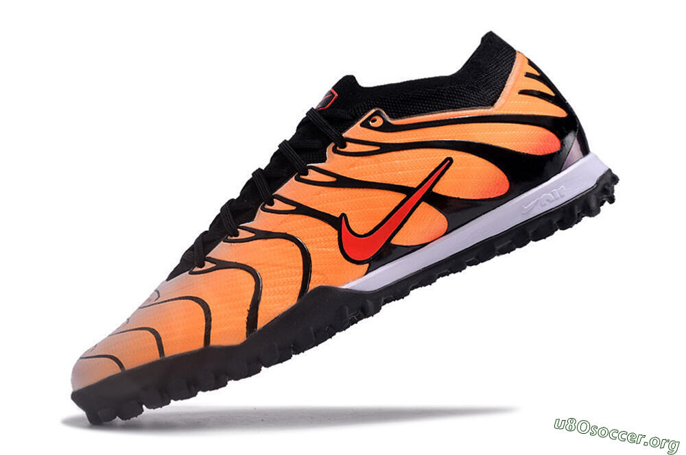 Nike Air Zoom Mercurial Vapor 15 Elite TF Football Shoes - Orange/Black/Red 5