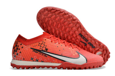 Nike Air Zoom Mercurial Vapor 15 Elite TF Football Shoes - Red/White/Black