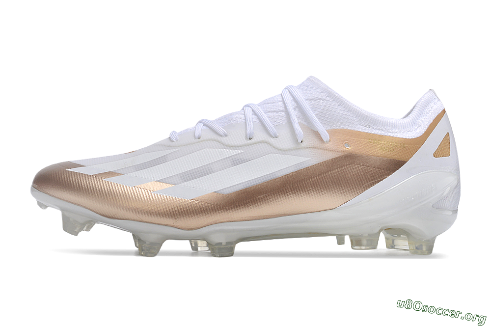 Adidas X Crazyfast.1 FG Football Boots - Silver/White/Brown 3