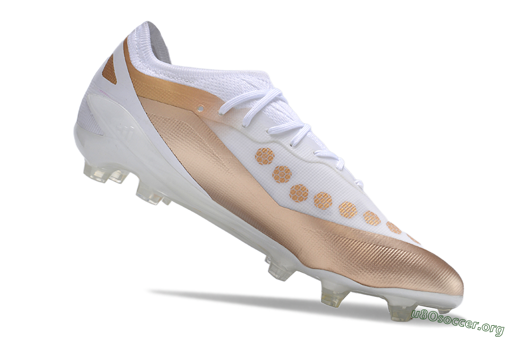 Adidas X Crazyfast.1 FG Football Boots - Silver/White/Brown 4