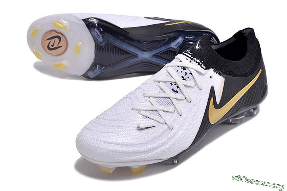 Nike Phantom Luna Elite Low FG Football Boots - White/Black/Gold 0