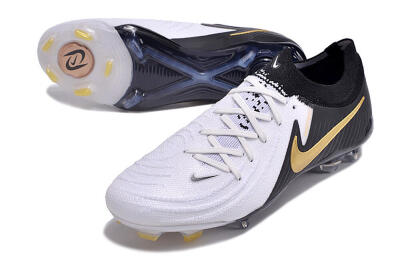 Nike Phantom Luna Elite Low FG Football Boots - White/Black/Gold
