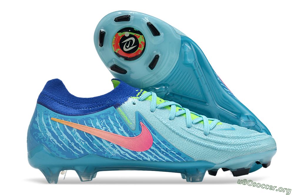 Nike Phantom Luna Elite FG Football Boots - Green/Pink/Orange 2