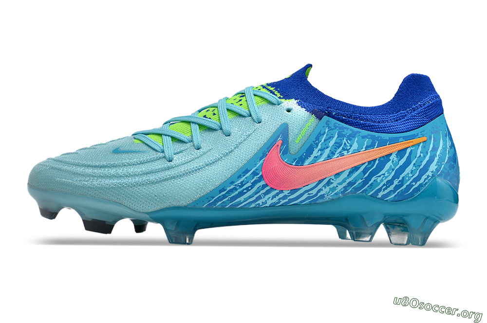 Nike Phantom Luna Elite FG Football Boots - Green/Pink/Orange 3