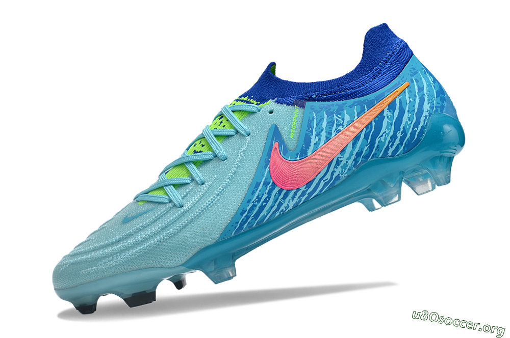 Nike Phantom Luna Elite FG Football Boots - Green/Pink/Orange 5