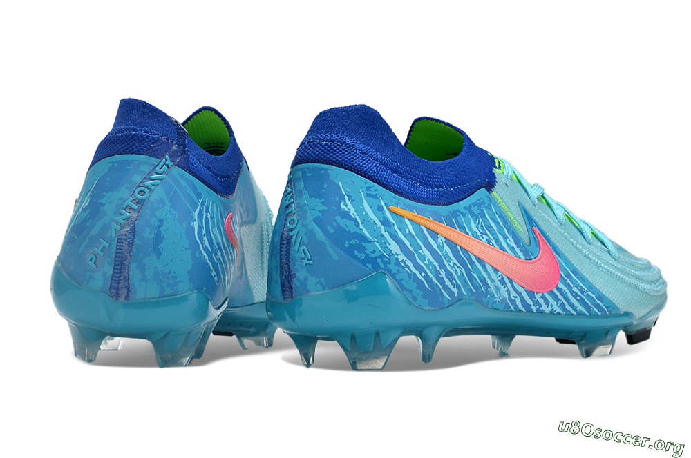 Nike Phantom Luna Elite FG Football Boots - Green/Pink/Orange 6