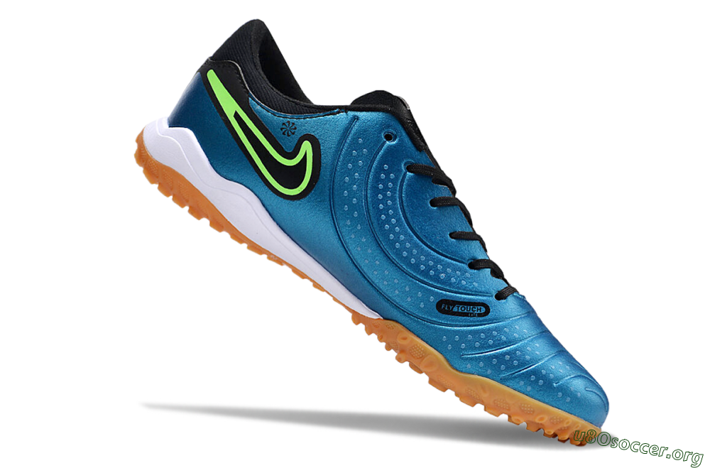 Nike Tiempo Legend 10 Pro TF Football Shoes - Jade/Black/Yellow 4