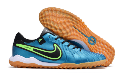 Nike Tiempo Legend 10 Pro TF Football Shoes - Jade/Black/Yellow